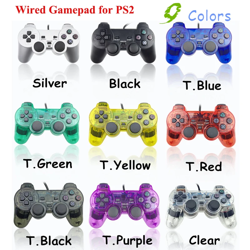 9 Farben Wired Gamepad für Sony PS2 Controller Gamepad für Sony PS2 Konsole Controller Mando Joystick Konsole Gaming Zubehör Image