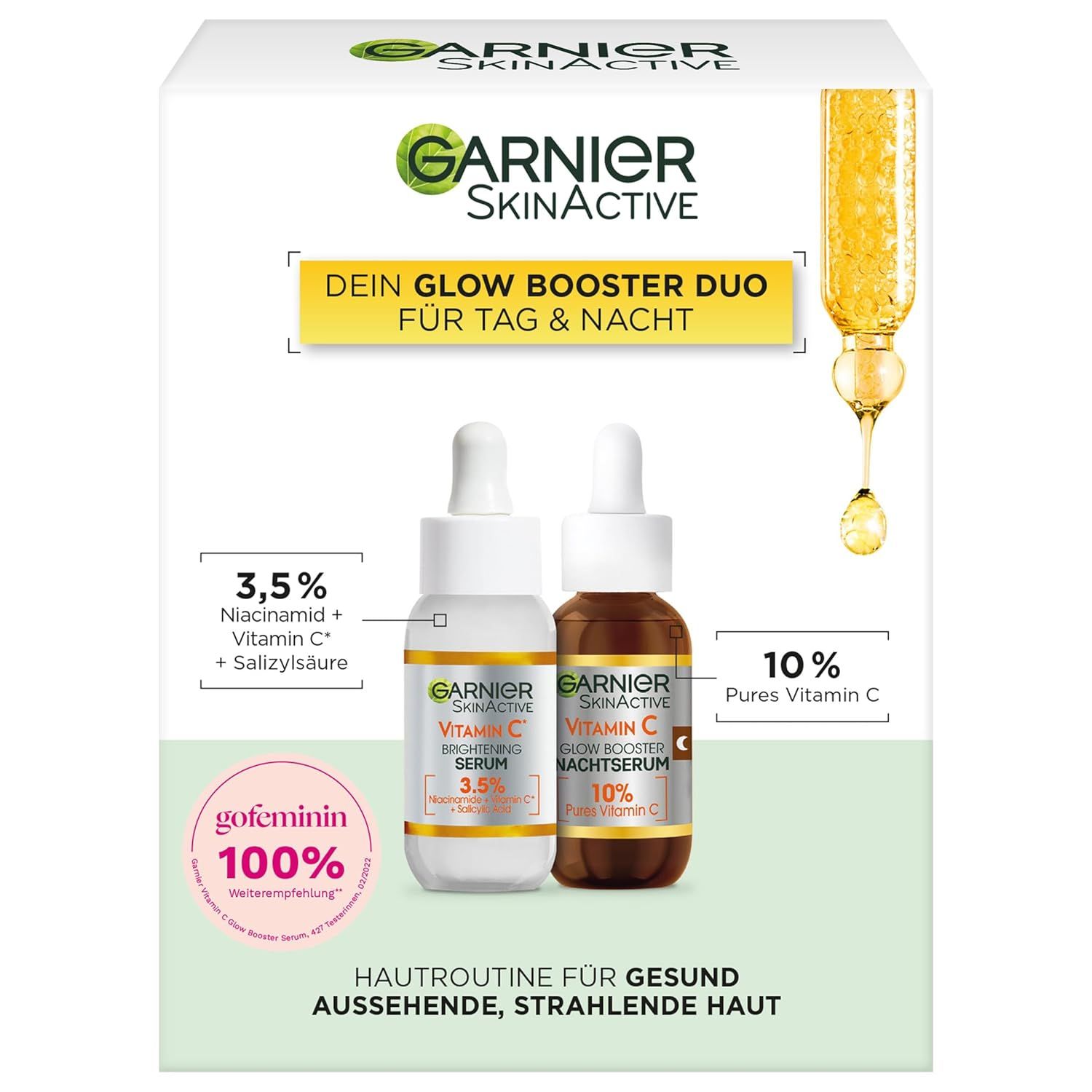 Siero duo giorno e notte Garnier Vitamin C Glow Booster 1 St