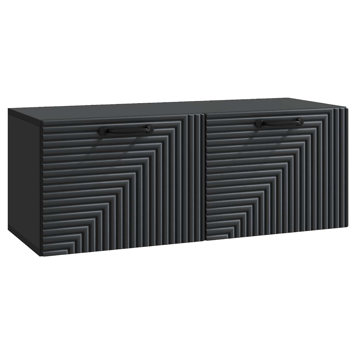 vidaXL Wandmontierter TV-Schrank Schwarz 78,5 x 31 x 30 cm Image