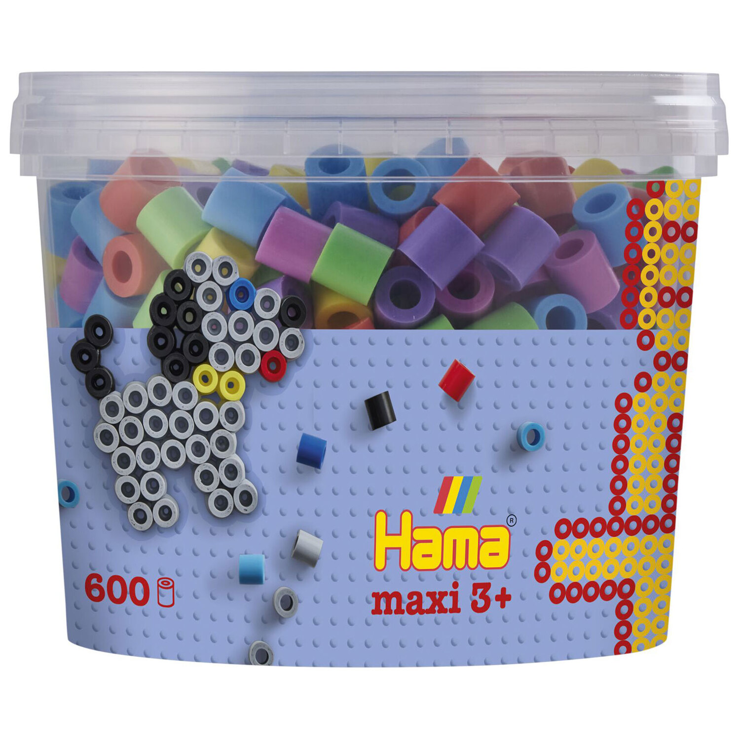 Hama Bügelperlen-Mix Pastelltöne, Maxi-Perlen