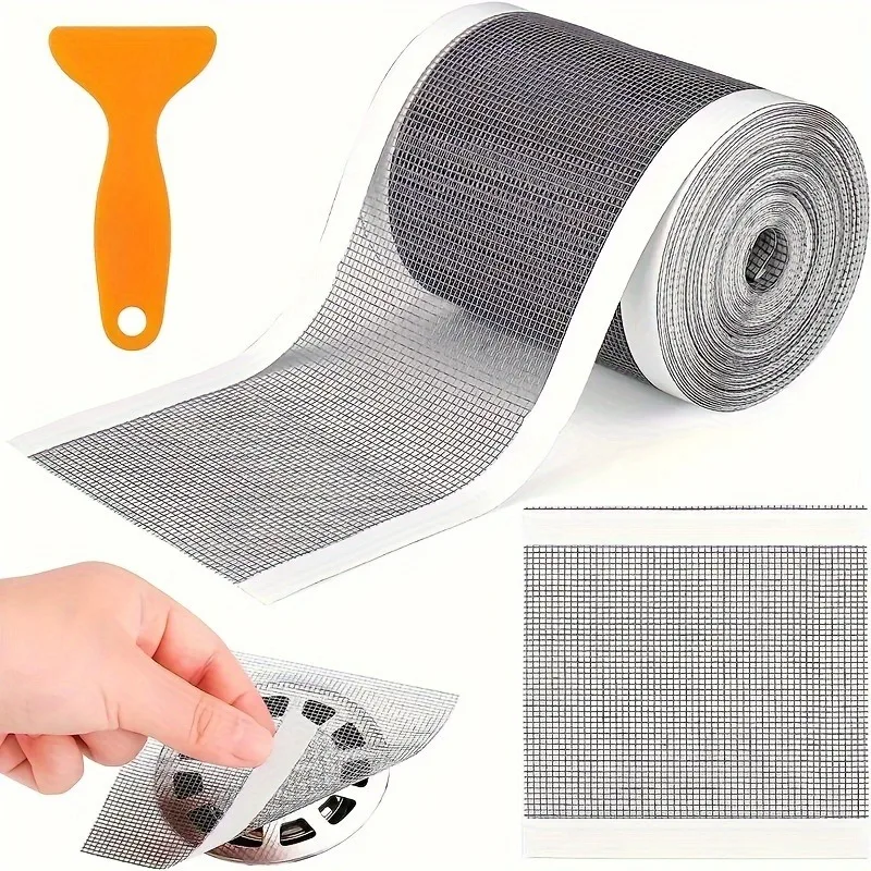 1 ensemble d'autocollants créatifs pour filtre de salle de bain, attrape-cheveux pour drain de douche, filtre de drain de sol de salle de bain, accessoires de salle de bain.