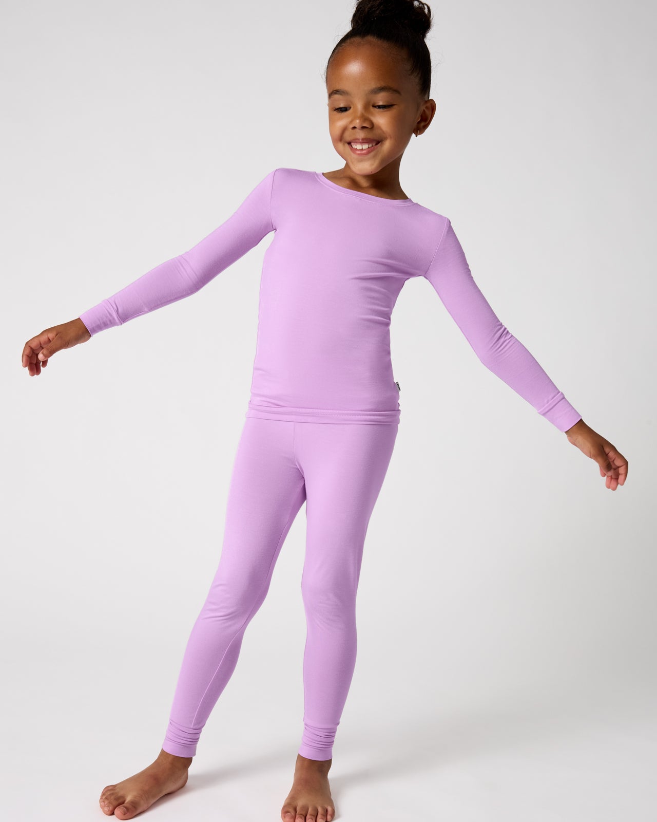 Soft Wisteria Two-Piece Pajama Set - 4T - Little Sleepies