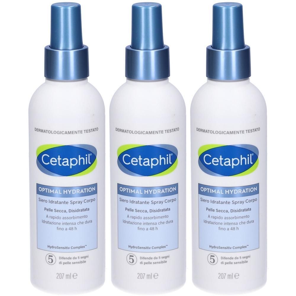 Cetaphil Optimal Hydration Siero Idratante Spray Corpo 3x207 ml