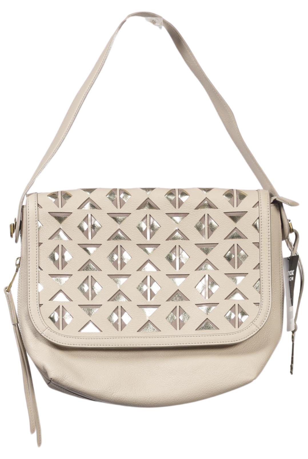 Fossil Damen Handtasche klein Leder, Gr. , Beige, Leder