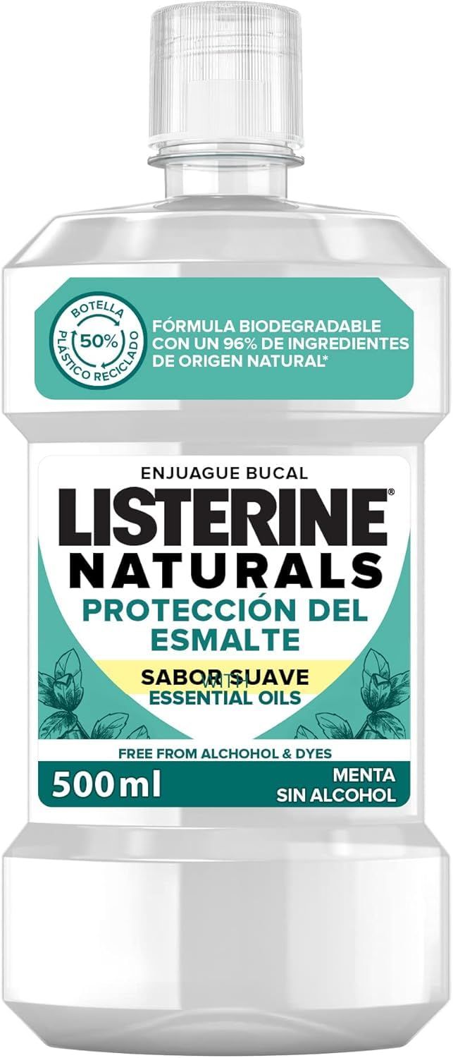 Listerine Naturals Collutorio Riparatore Smalto 500ml 500 ml Soluzione