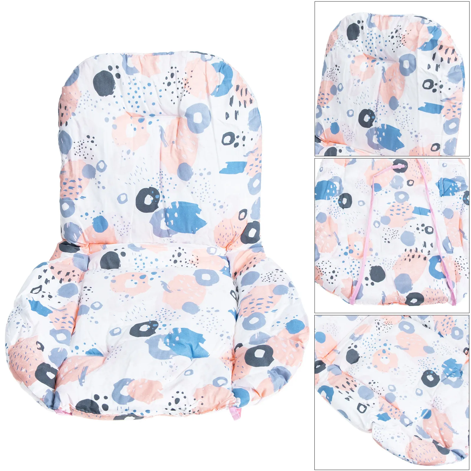 Kinderwagenkissen, Kinderwagenauflage aus Baumwollmaterial, Sitzkissen für Babyhochstuhl, Autositz-Einsatz für Kleinkinder, sicher für Reisen Image