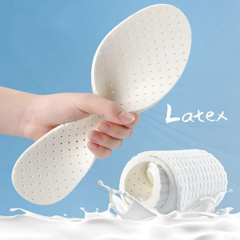 1 Paar Latex-Einlegesohlen für Schuhe, weiche Schuhpolster für Plantarfasziitis, Memory-Schaum-Vorlagen, Pad, Frau, Mann, Schritt in der Scheiße-Einlegesohle Image