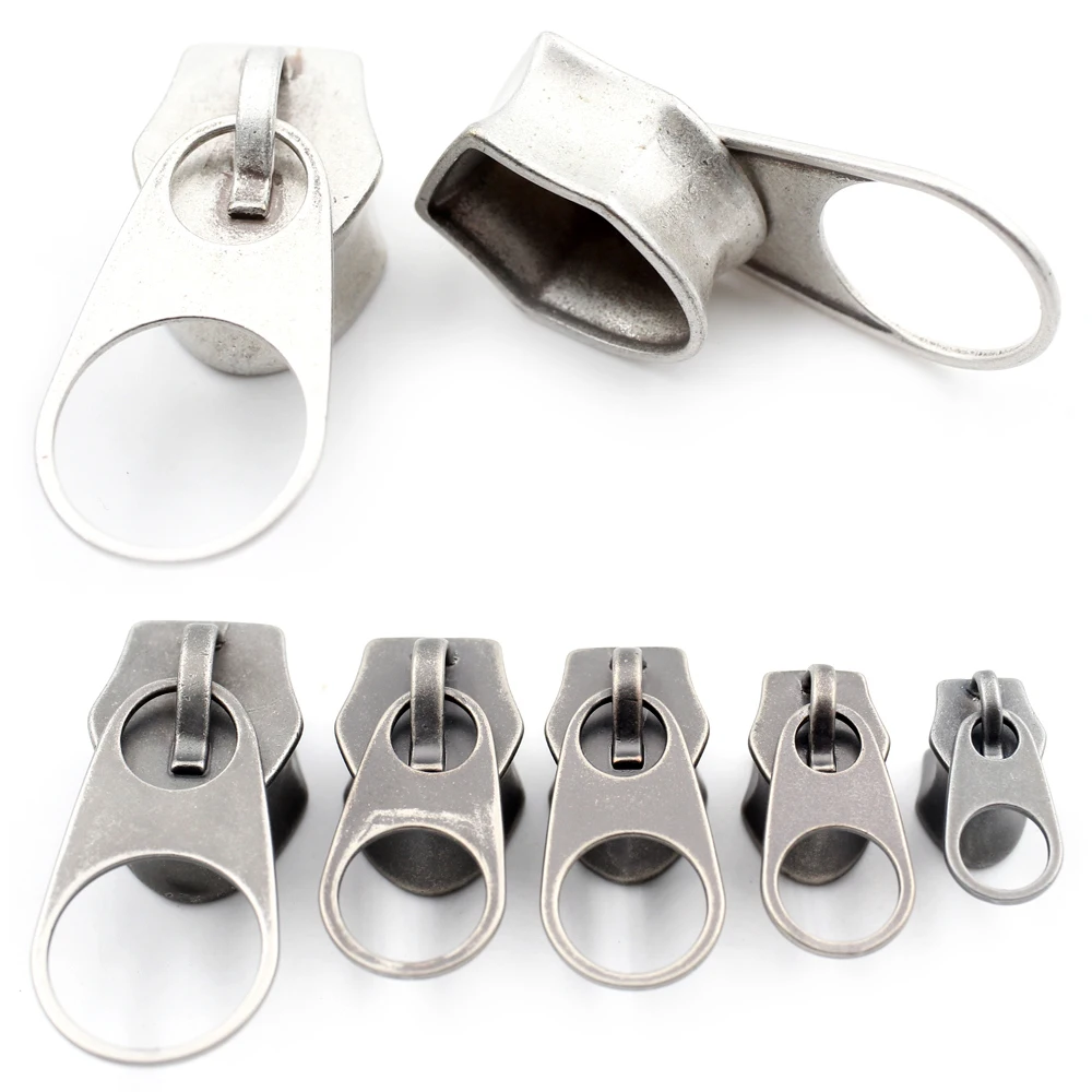 Alisouy 1 Stück 6-25mm Neuer Retro-Messing-Kupfer-Ohrstretcher mit Reißverschlussmuster, Dehner, Piercing-Körperschmuck Image