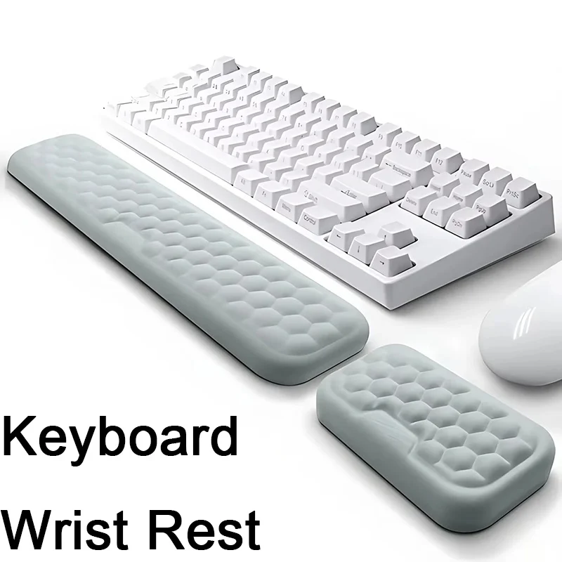 Maus Tastatur Handgelenk Schutz Rest Pad Mit Massage Textur Speicher Baumwolle Rest Ergonomische Für PC Gaming Laptops Tastatur Maus Image