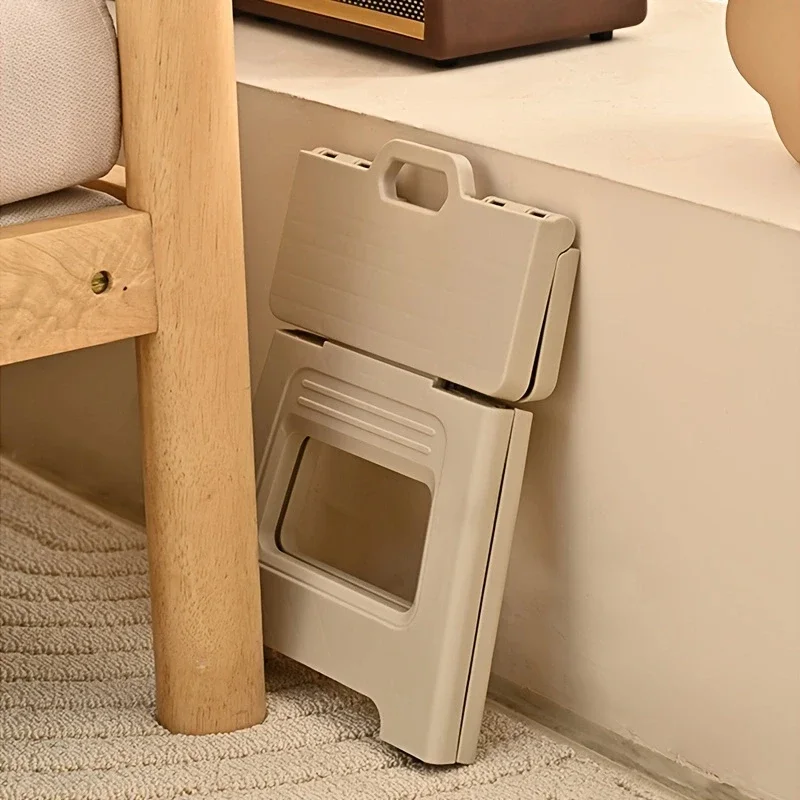 Tragbarer, verdickter Klapphocker – Einfaches, integriertes Design, leichtgewichtig für Outdoor, Camping, Angeln, Zuhause und den täglichen Gebrauch Image