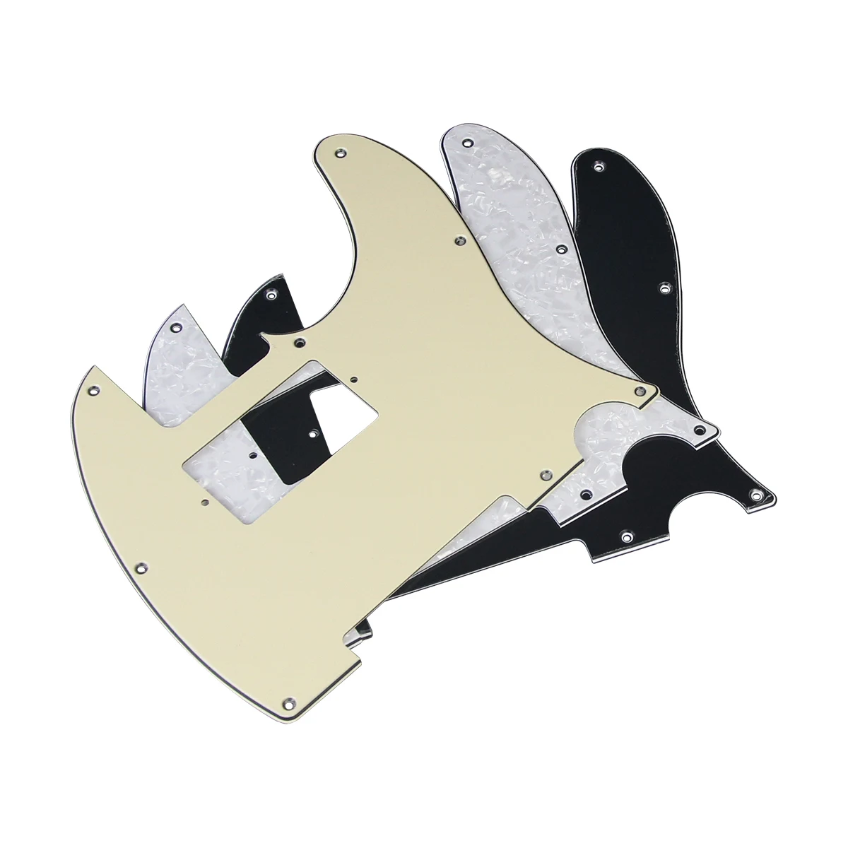FLEOR 1 Stück TL E-Gitarre Humbucker Schlagbrett 8 Löcher mit Schrauben Image