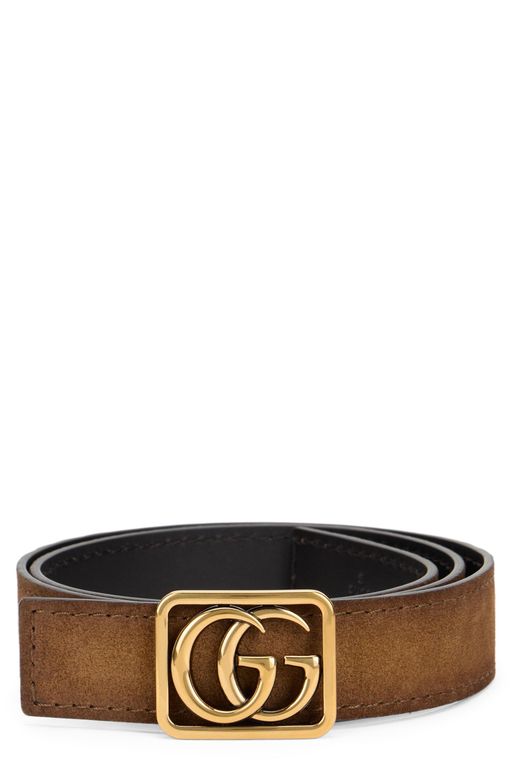 Reversible Belt Double G - Brown - Gucci Belts