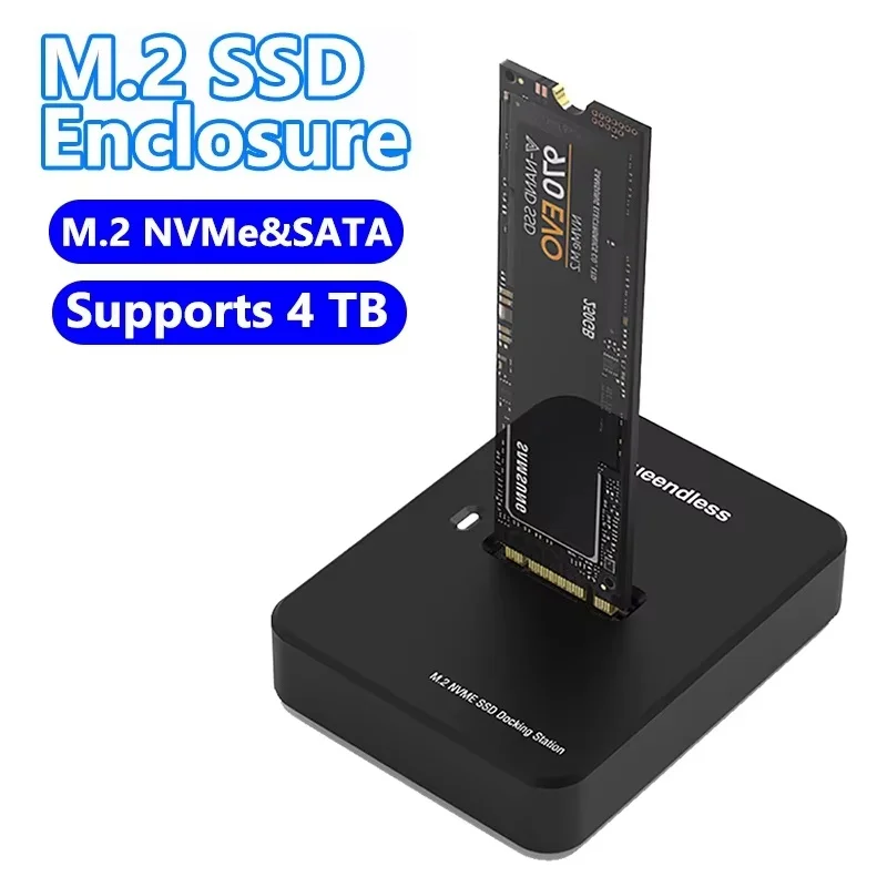 Externe SSD-Festplatte M.2 SSD-Gehäuse 10G Online-Lesung Schreibgeschwindigkeit SSD-Gehäuse für M.2 NVME SSD-Dockingstation für Computer Image