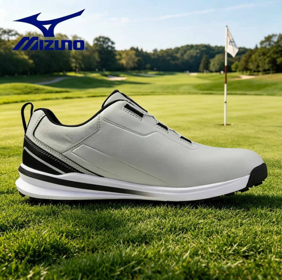 2026 Mizuno Herren BOA Golfschuhe Spikeless Leichte Wasserdichte Sneaker Stabile Hochleistungs-Sportschuhe 51GM265101