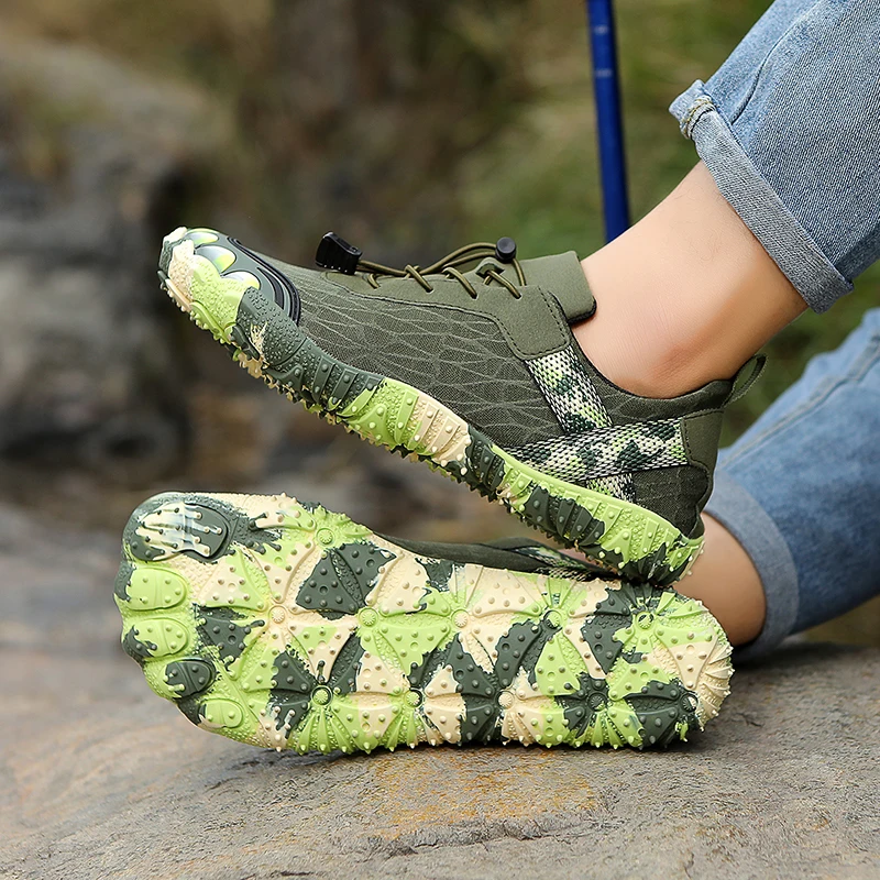 2026 Neue Outdoor-Wanderschuhe für Herren und Damen, Rutschfeste Fünf-Zehen-Bergsteigerschuhe, Paar-Freizeitschuhe für Indoor-Fitness, Große Größen Flusswander-Schuhe