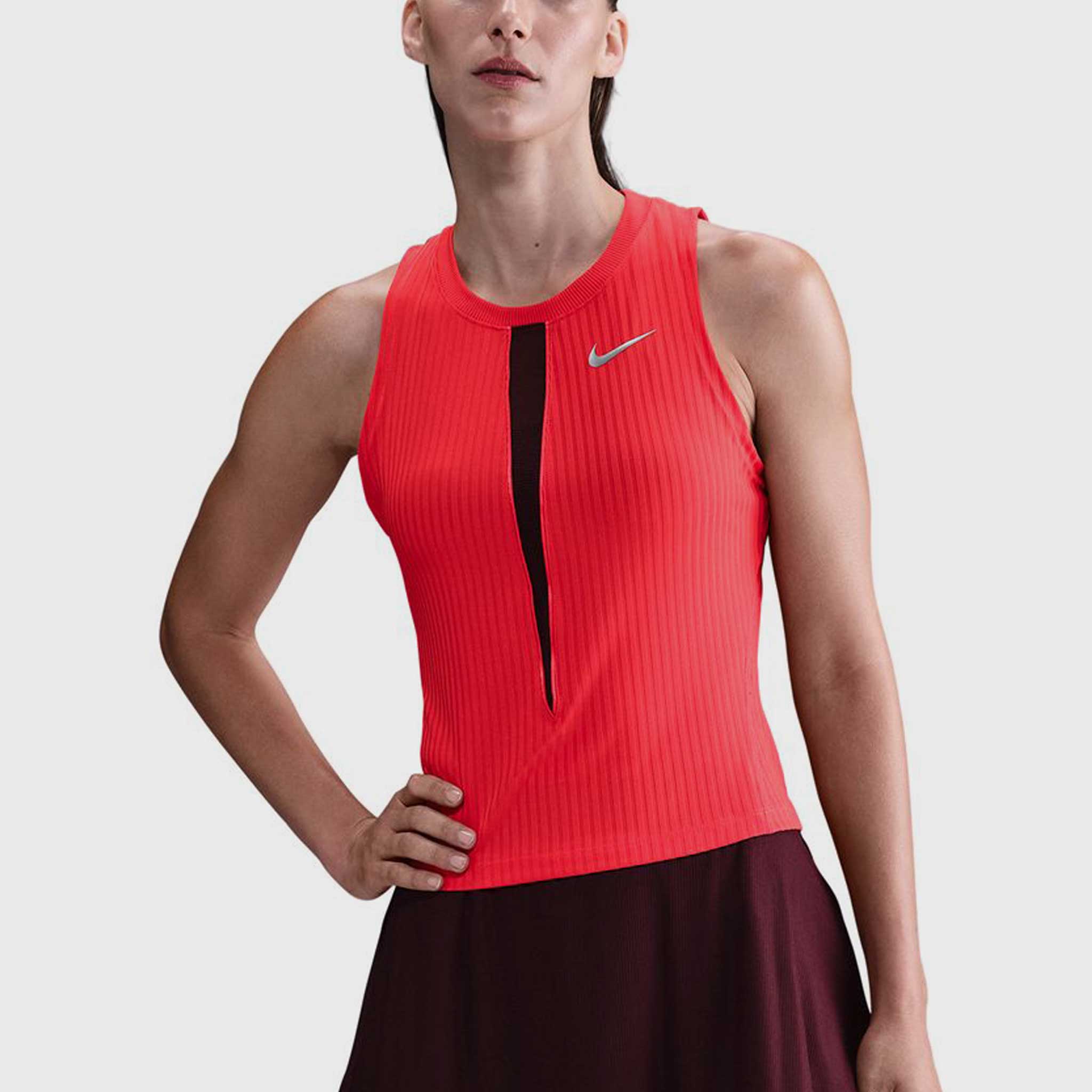 Nike Dri-FIT New York Slam Tank Women's Tennis Apparel Light Crimson/Burgundy Crush
