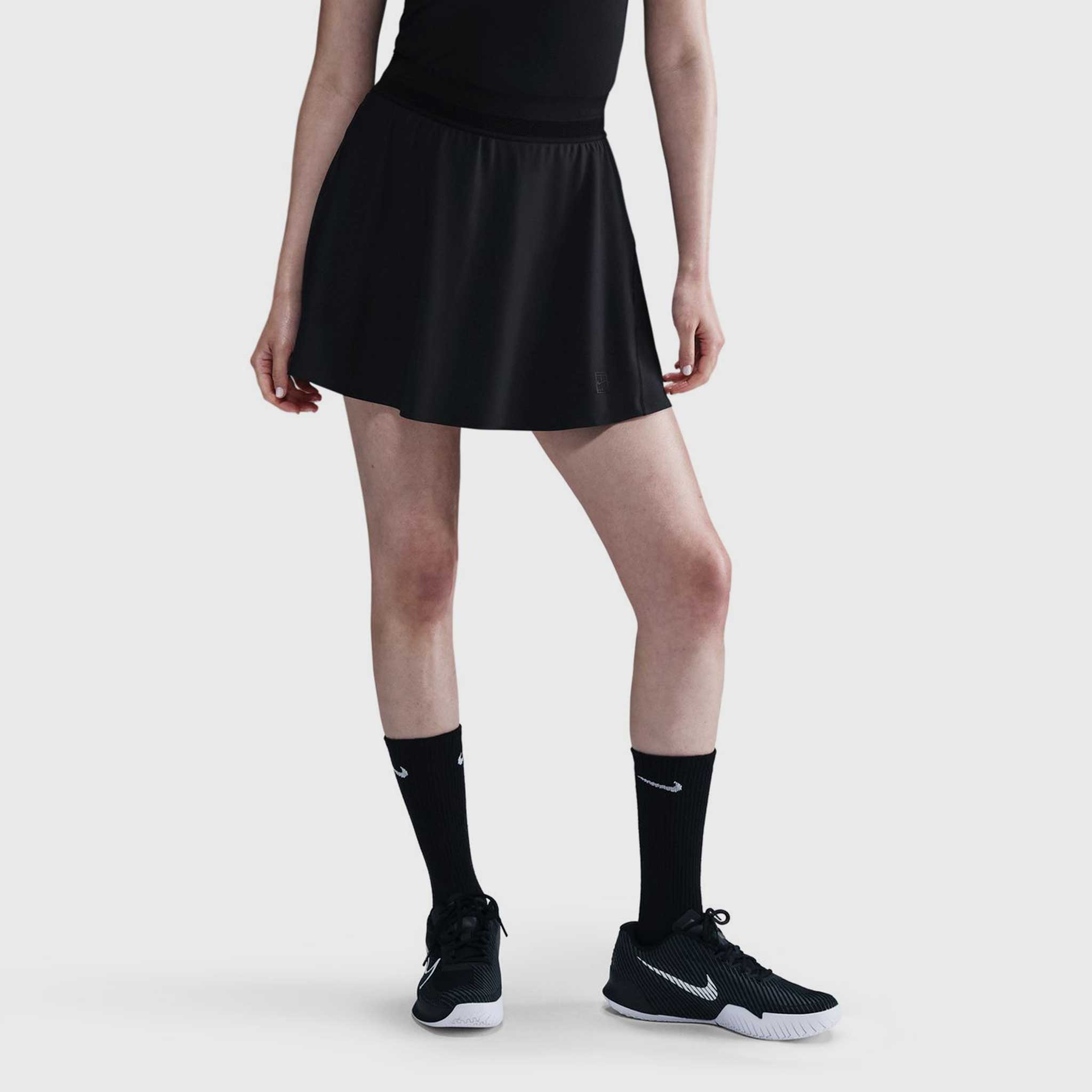 Nike Dri-Fit Advantage Ace 15" Tennis Skirt Women's Tennis Apparel Black/Black