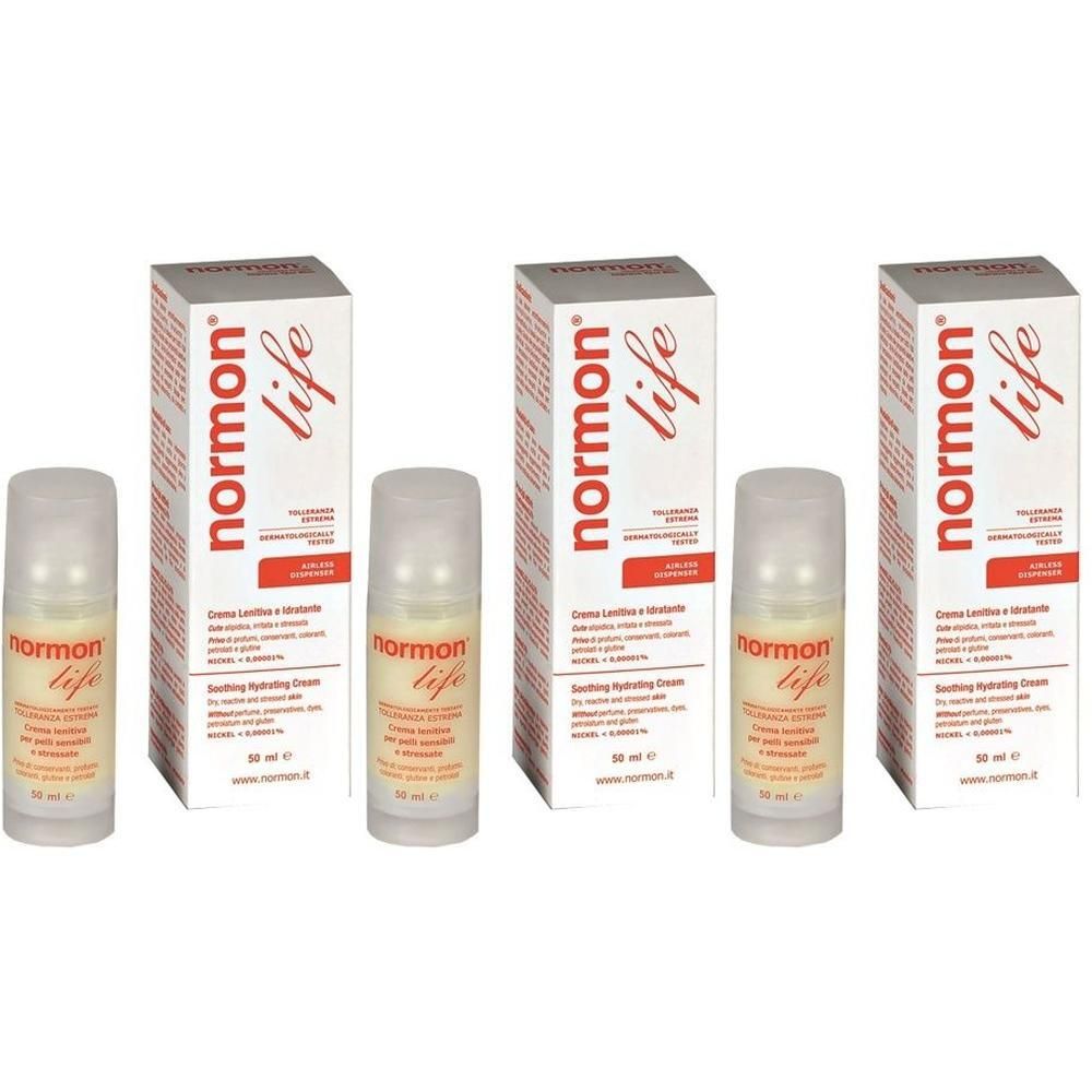 Normon Life Crema Lenitiva e Idratante 3x50 ml