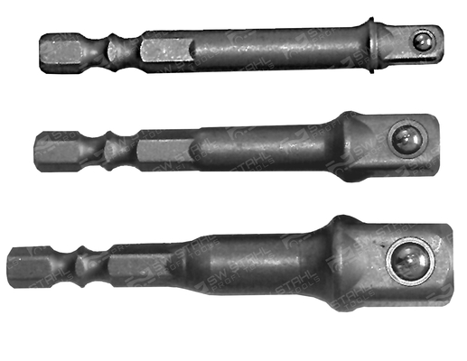 SWSTAHL Vierkantadapter-Bitsatz Adaptersatz Steckschlüsseleinsatz, 3-teilig S8204