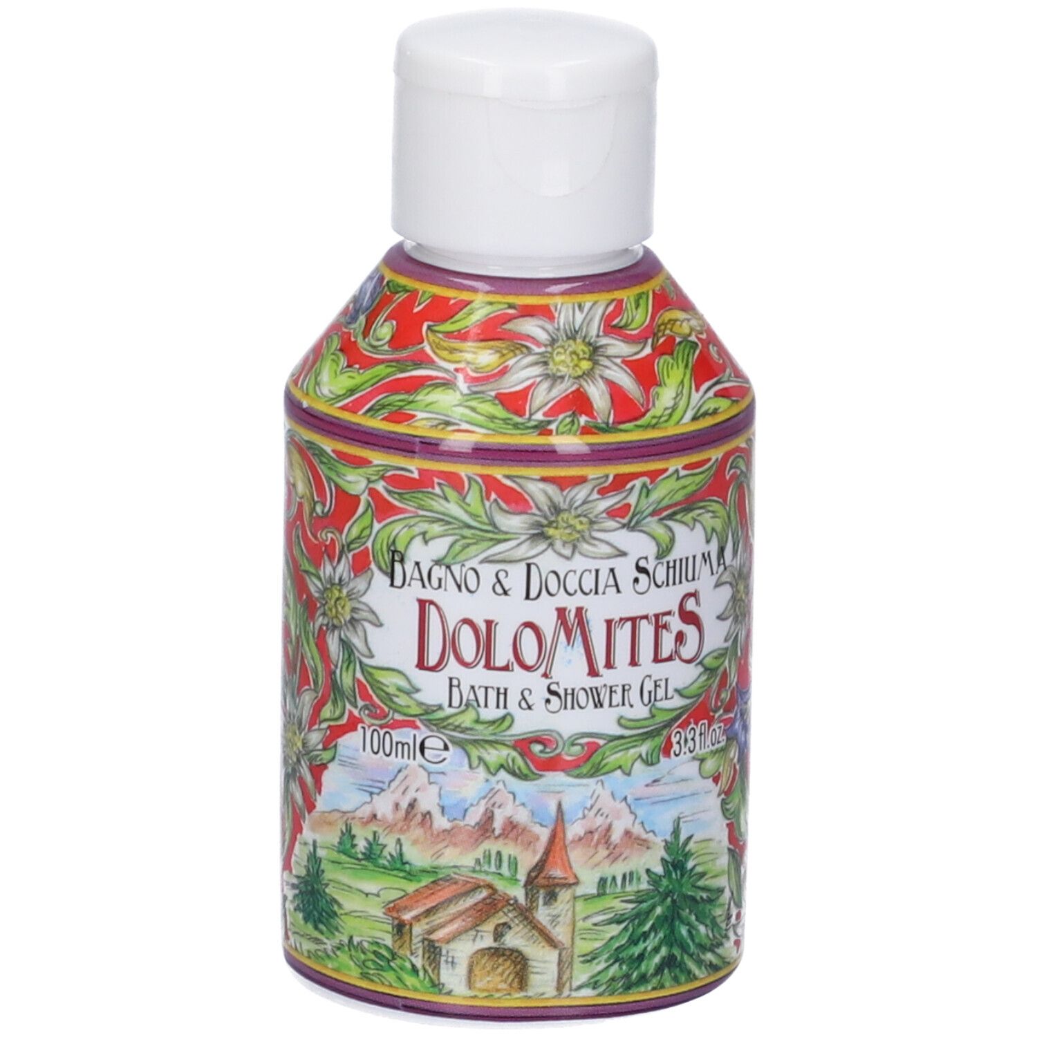 Rudy Profumi Bagno Docciaschiuma Linea Dolomites 100 ml Schiuma da bag