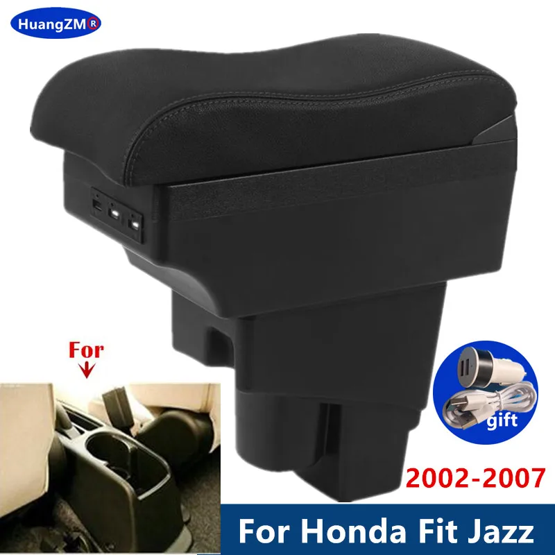 Auto Armlehne für Honda Jazz Armlehne Box für Honda Fit Jazz 1 2002 2003 2004 2005 2006 2007 Aufbewahrung sbox dediziertes Autozubehör Image