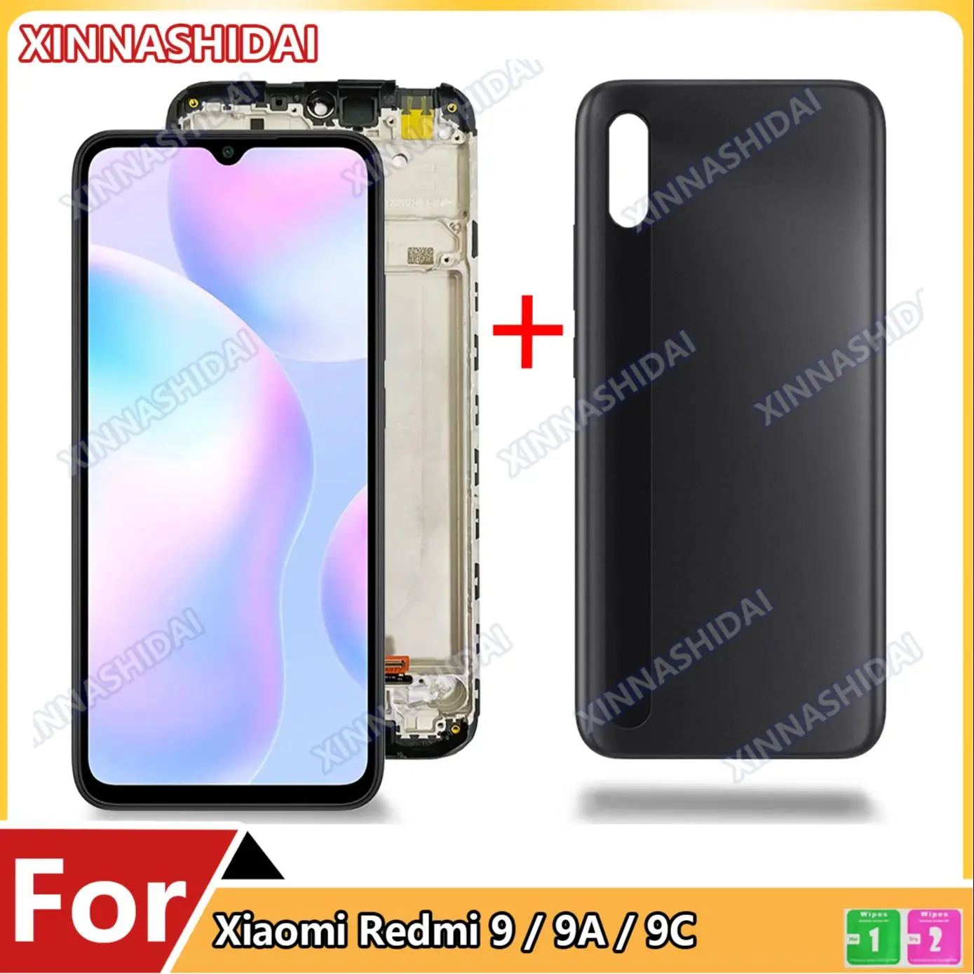 6.53 ''für xiaomi redmi 9 9a 9c lcd display touchscreen digitalis ierer für redmi 9 m2004j19ag m2004j19c baugruppe ersatzteile Image