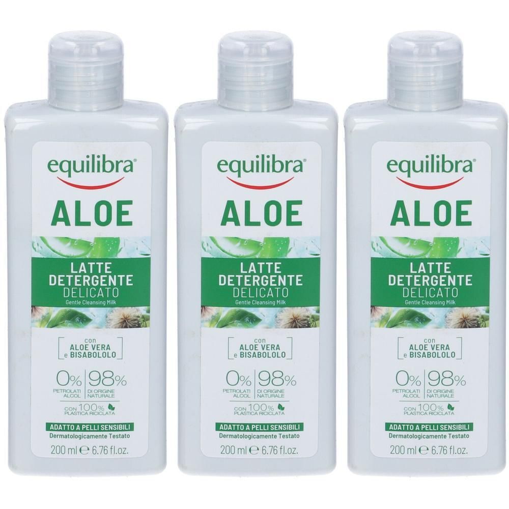 Equilibra® Aloe Latte Detergente 3x200 ml