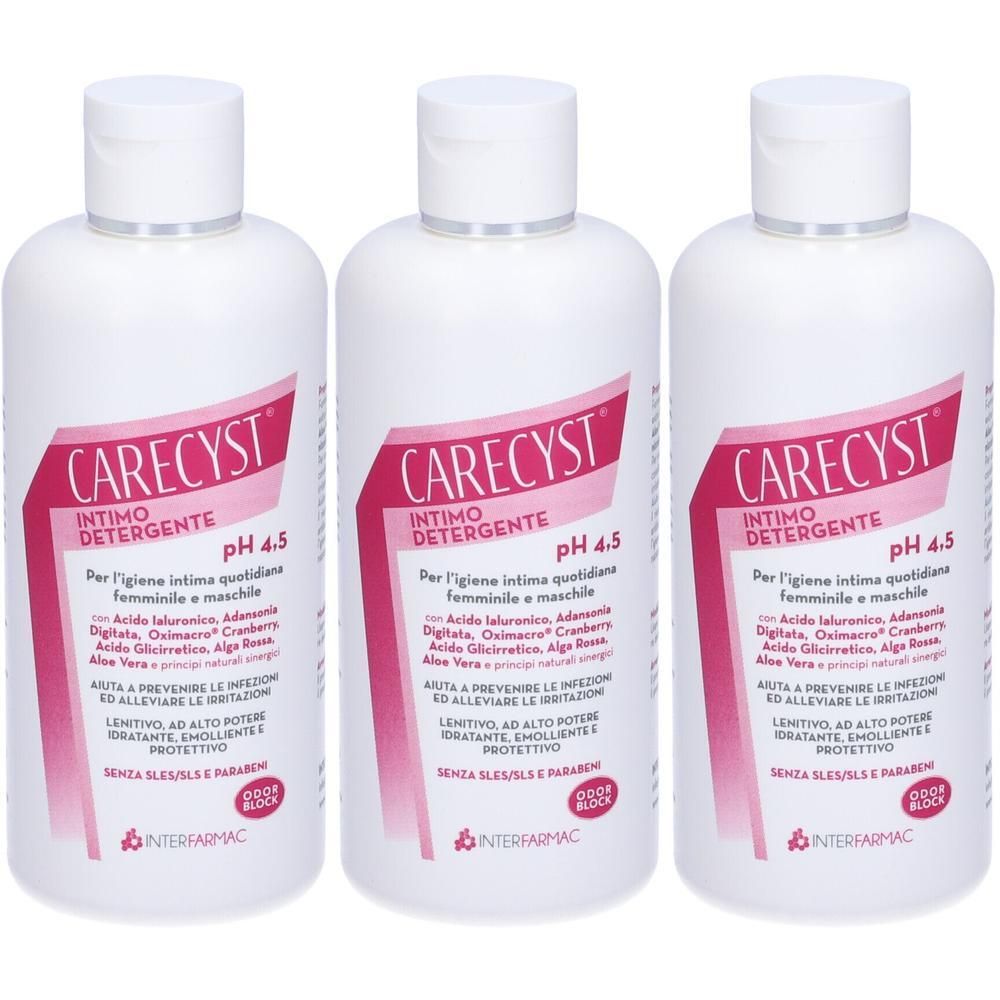 Carecyst Intimo Detergente 3x250 ml