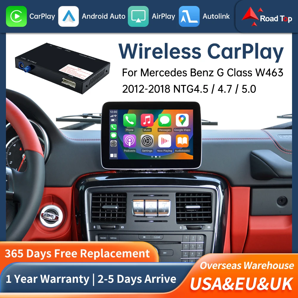 Road Top Kabelloses CarPlay für Mercedes Benz G-Klasse W463 2012-2018 mit Android Auto Interface Mirror Link AirPlay Car Play Image