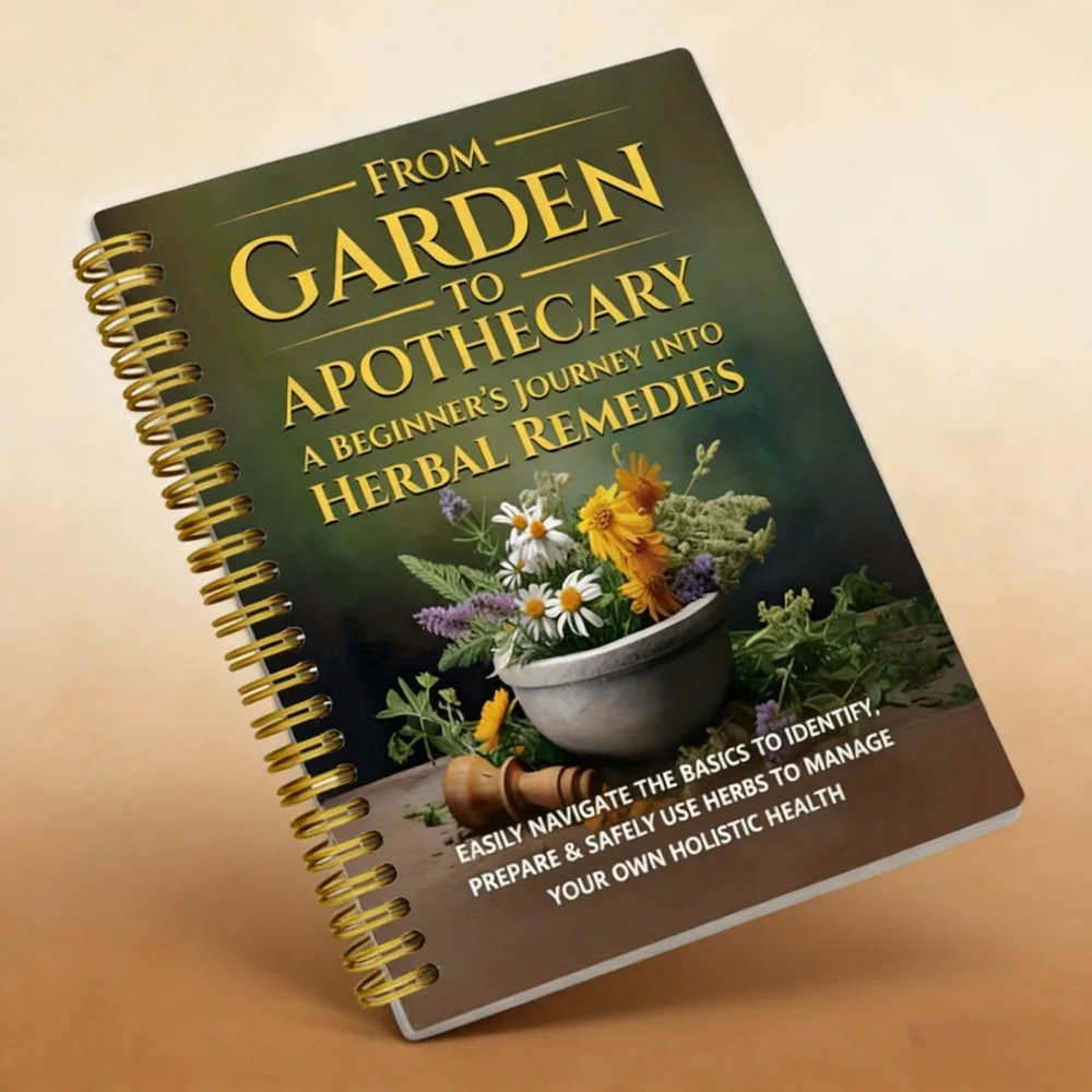 Spiralgebundenes Kräuterheilbuch | Herzgesundheit Blutdruck Spezialrezepte Image