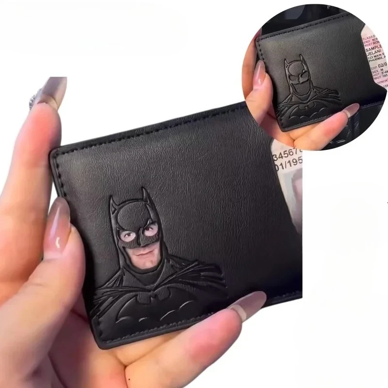 2026 BESTSELLER Leder-Bat-Geldbörse Personalisierte Superhelden-Masken-Kartenhalter Bat-ID Helden-Geldbörse Geschenk Geburtstagsgeschenke Image
