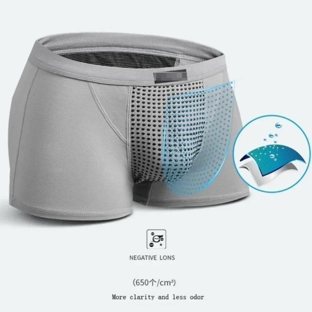 2026 Verbesserte Herren-Magnettherapie-Boxershorts mit 22 Magneten, Akupunkturpunkt-ausgerichtete Gesundheitsunterwäsche, Größen L-6XL, zur Unterstützung des Blutflusses Image