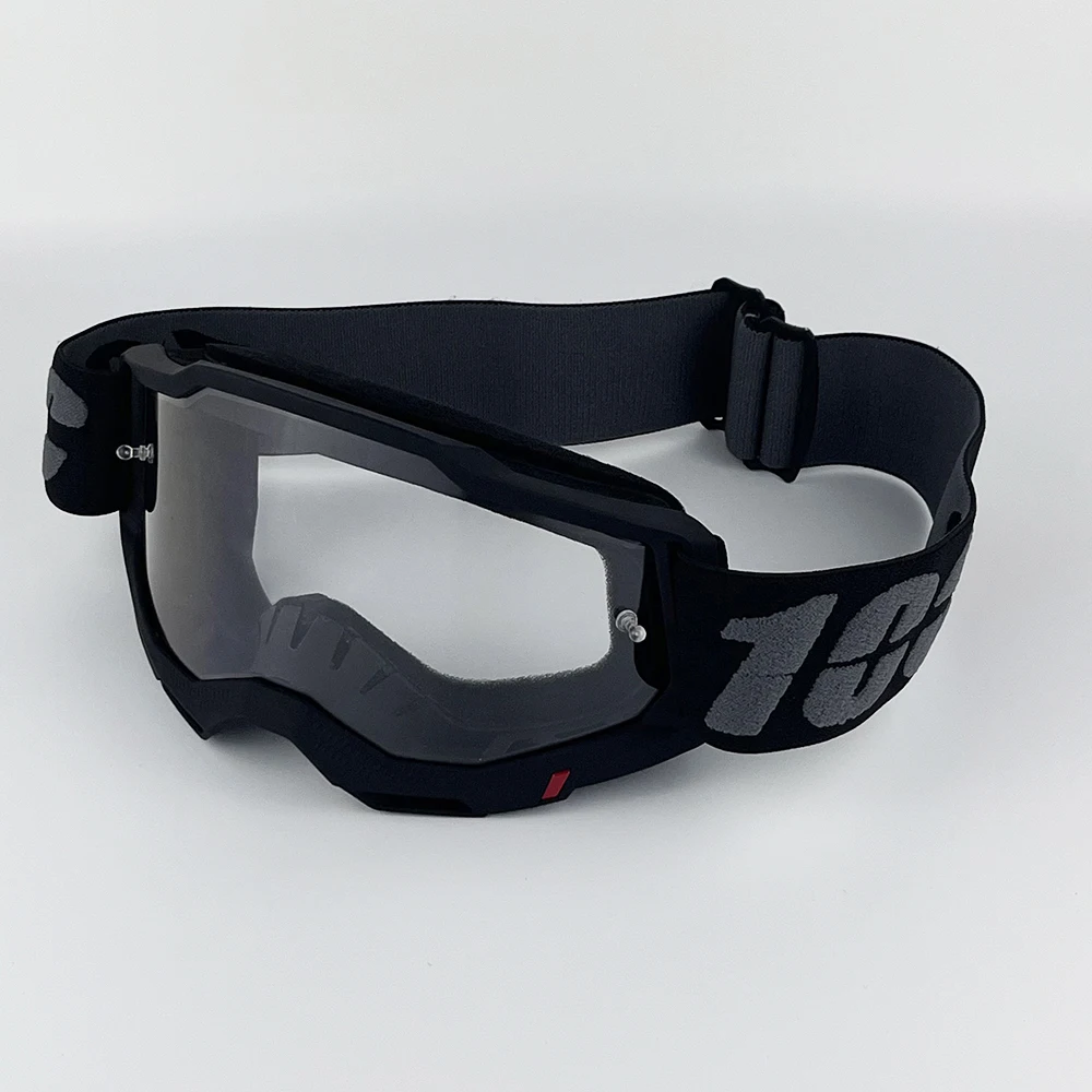 100 Motocross-Brillen, MX Off Road Masque Helme, Brille, Ski, Sport, Gafas für Motorrad, Dirt Bike, Brille und Tasche Image