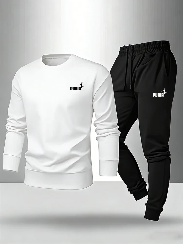 Frühling Herbst Tägliches Casual Mode-Outfit Warmes Langarm-Set Einzelner Pullover oder Hose 2026 Neuerscheinung Herren-Set Pullover-Kombination Image