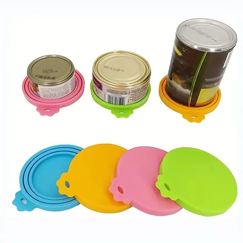1 Couvercle Réutilisable en Silicone pour Boîtes de Nourriture pour Animaux, Sans BPA, Convient à la Plupart des Boîtes de Nourriture pour Chiens et Chats - Garde la Nourriture Fraîche et Prévient les Odeurs Bactériennes