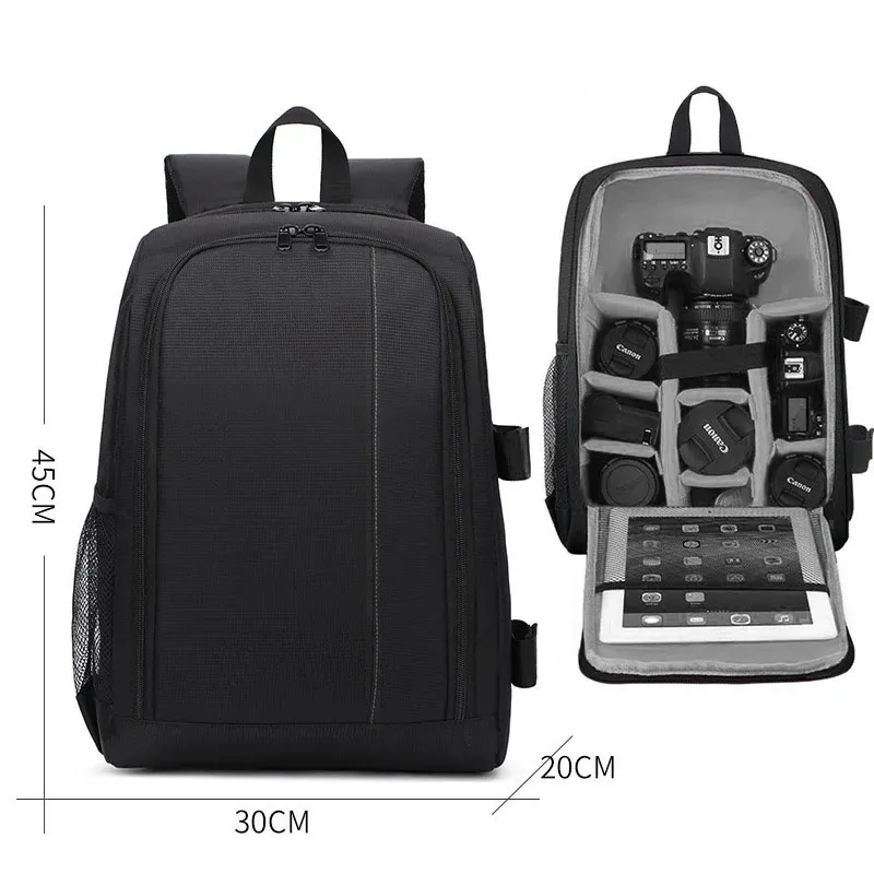 Schulter-Kameratasche Rucksack Geeignet für Canon, Nikon, Sony Digitale Spiegellose Kamera, Leichtgewicht, Professionell, Große Kapazität