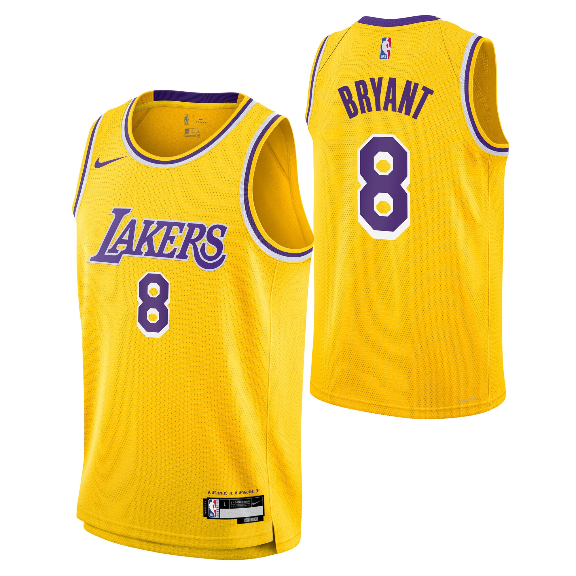 Maillot Swingman Nike Icon Edition des Los Angeles Lakers - Kobe - Jeune - unisexe Taille: S (8)