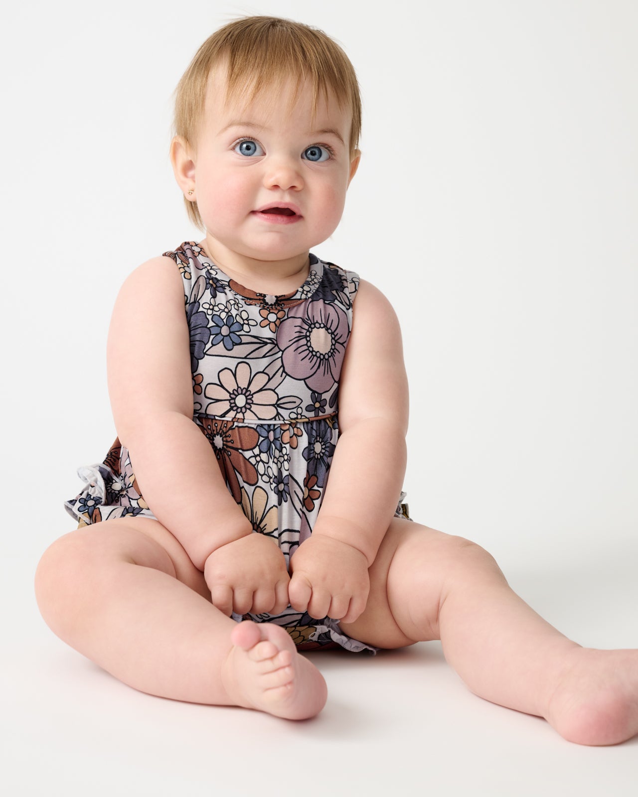 Wildwood Floral Bamboo Baby Bubble Romper - 3T