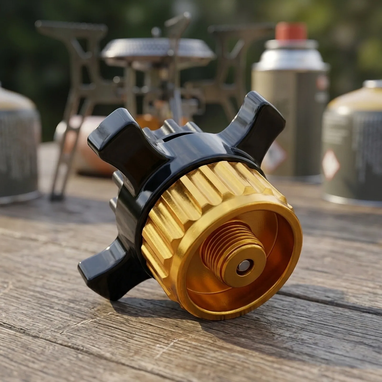 Adaptateur de connecteur de cartouche de gaz pour réchaud extérieur, 1 pièce, pour cartouche européenne, avec sortie filetée EN417 pour réchauds à cartouches à visser