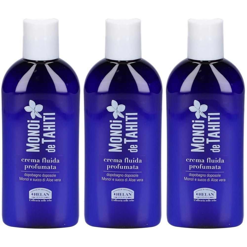 Helan Monoi De Tahiti Crema Fluida Profumata 3x200 ml per la pelle