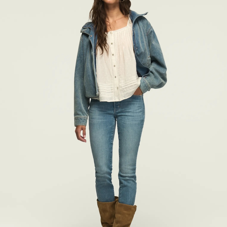 Lucky Brand High Rise Bridgette Skinny - Women's Pants Denim Skinny Jeans in Here We Go Indigo Wash, Size 31 x 27