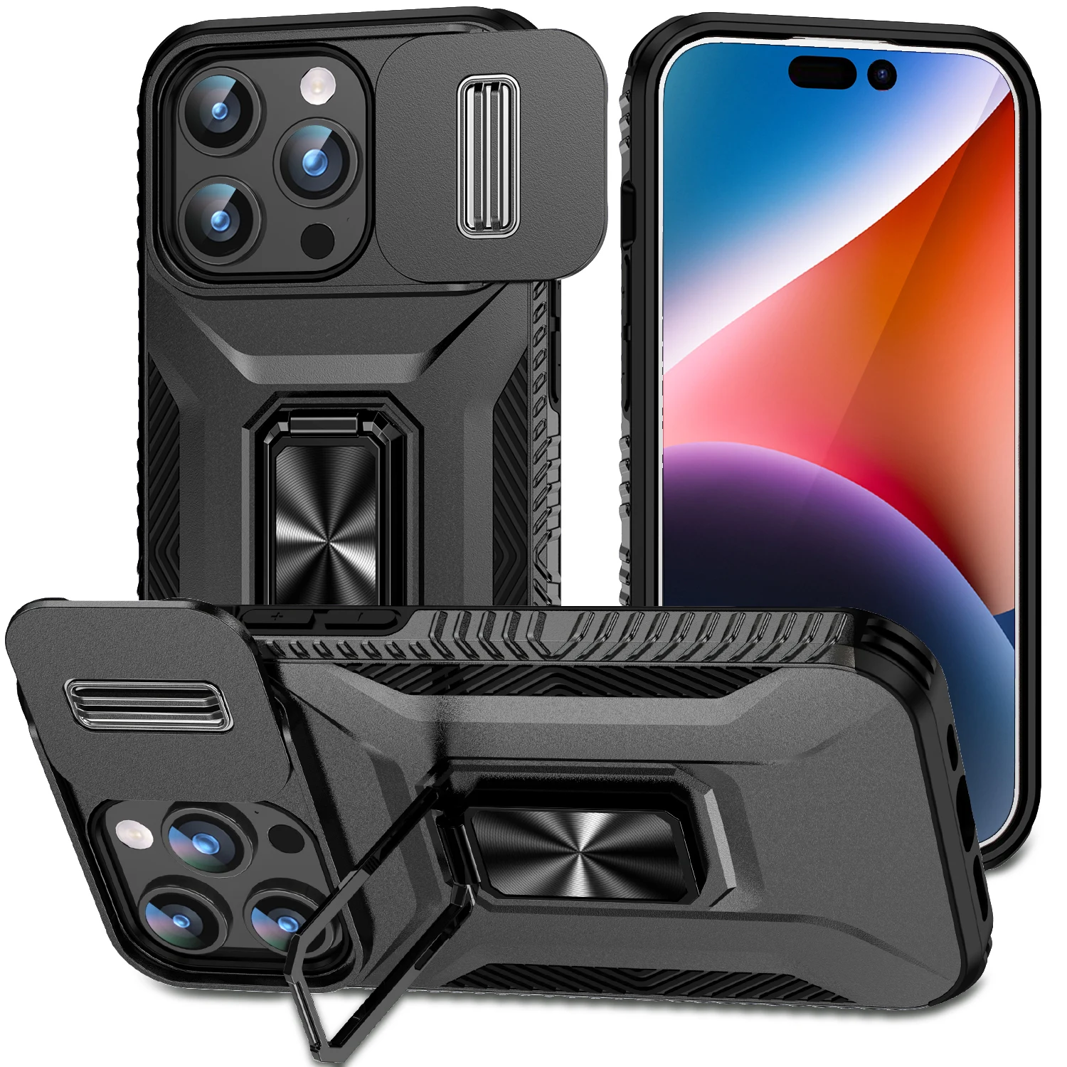 Coque de téléphone antichoc Hybrid Armor, coque arrière en plastique dur TPU, protection d