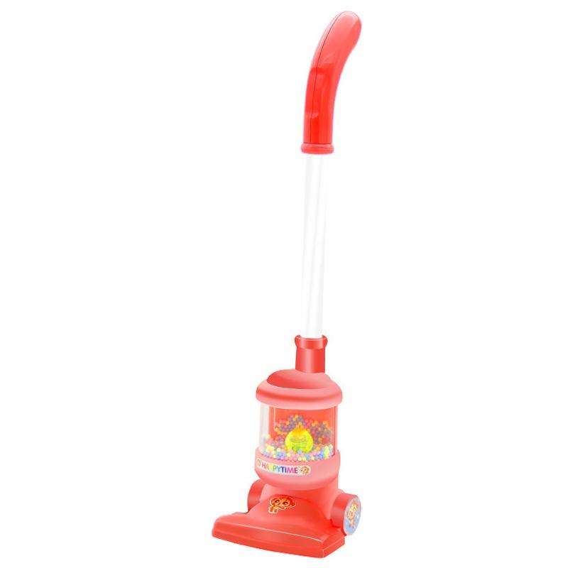 Kids Vacuum Cleaner Toy Pretend Play Cleaning Set Orange orange