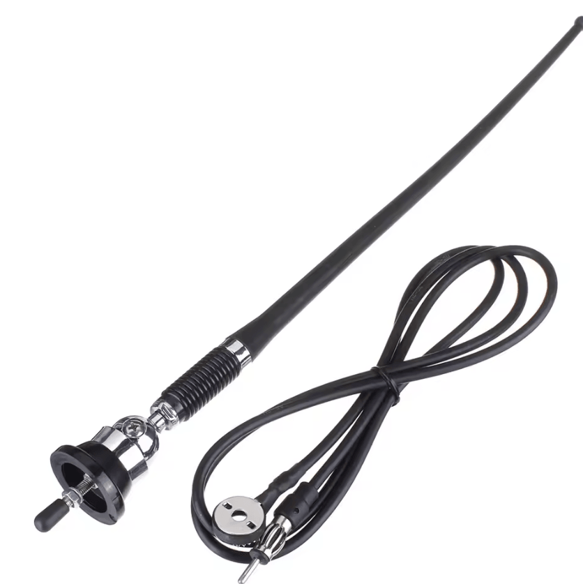 17in Car Roof Radio Antenna Car Radio Aerial AM FM Rubber Antenna With 180 Swivel Base And 51
