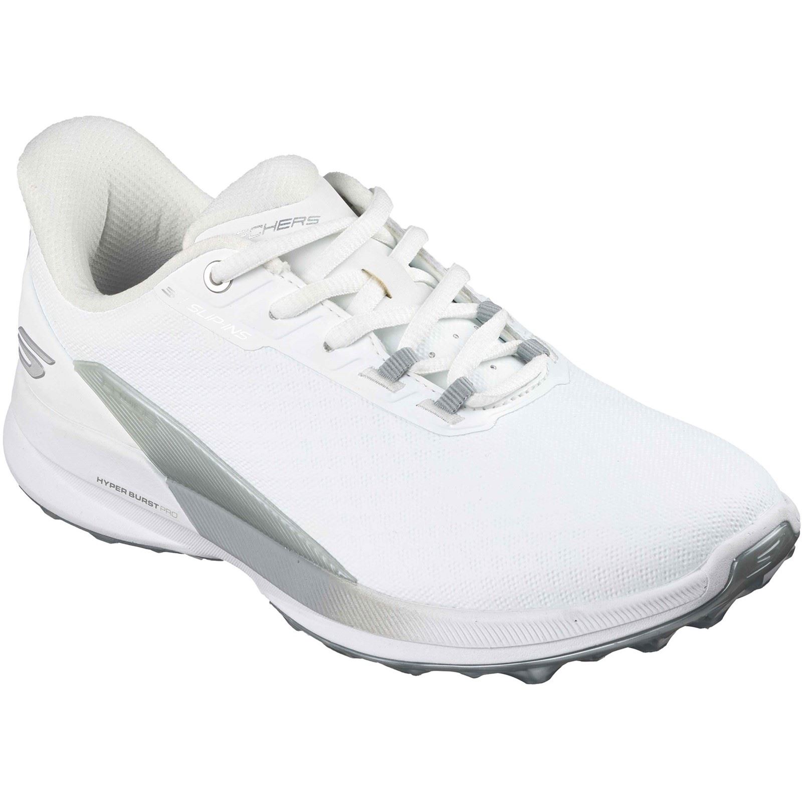 Skechers Pure Slip Ins Damen Golf Schuhe Weiß/Silber