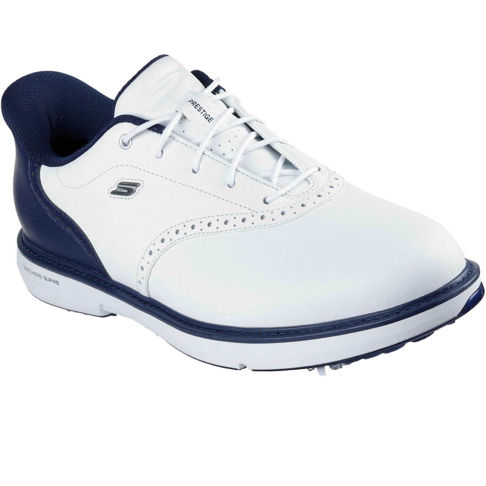 Skechers GO Golf Prestige Leder Herren Golf-Schuhe Weiß/Navy