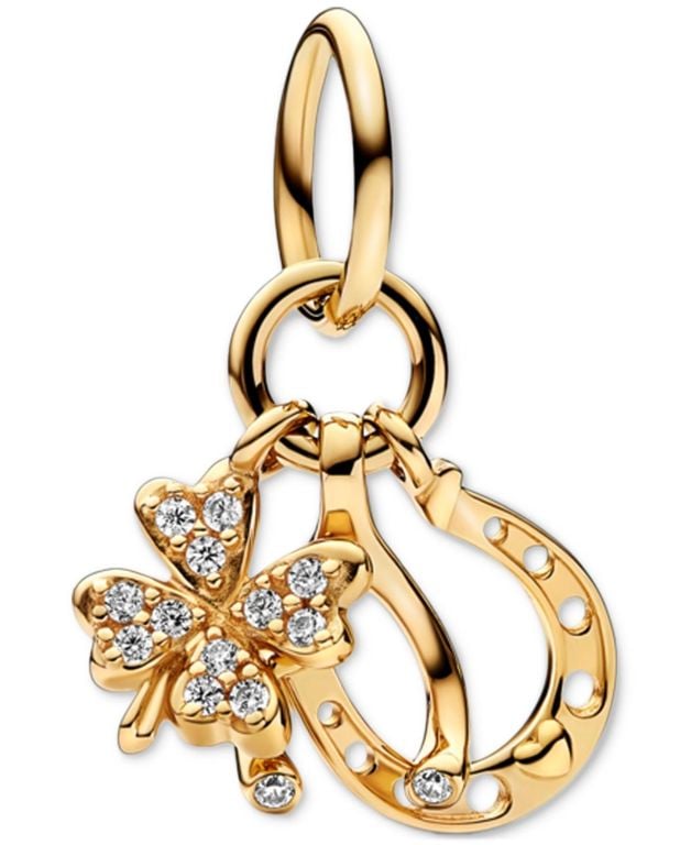 14k Clover - Metallic - Pandora Necklaces