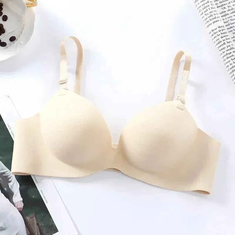 Soutien-gorge sans couture pour femme, sexy, push-up, sans armatures, pour jeunes filles et étudiantes, lingerie respirante, tendance, bonnet 3/4, sans fil, lingerie féminine