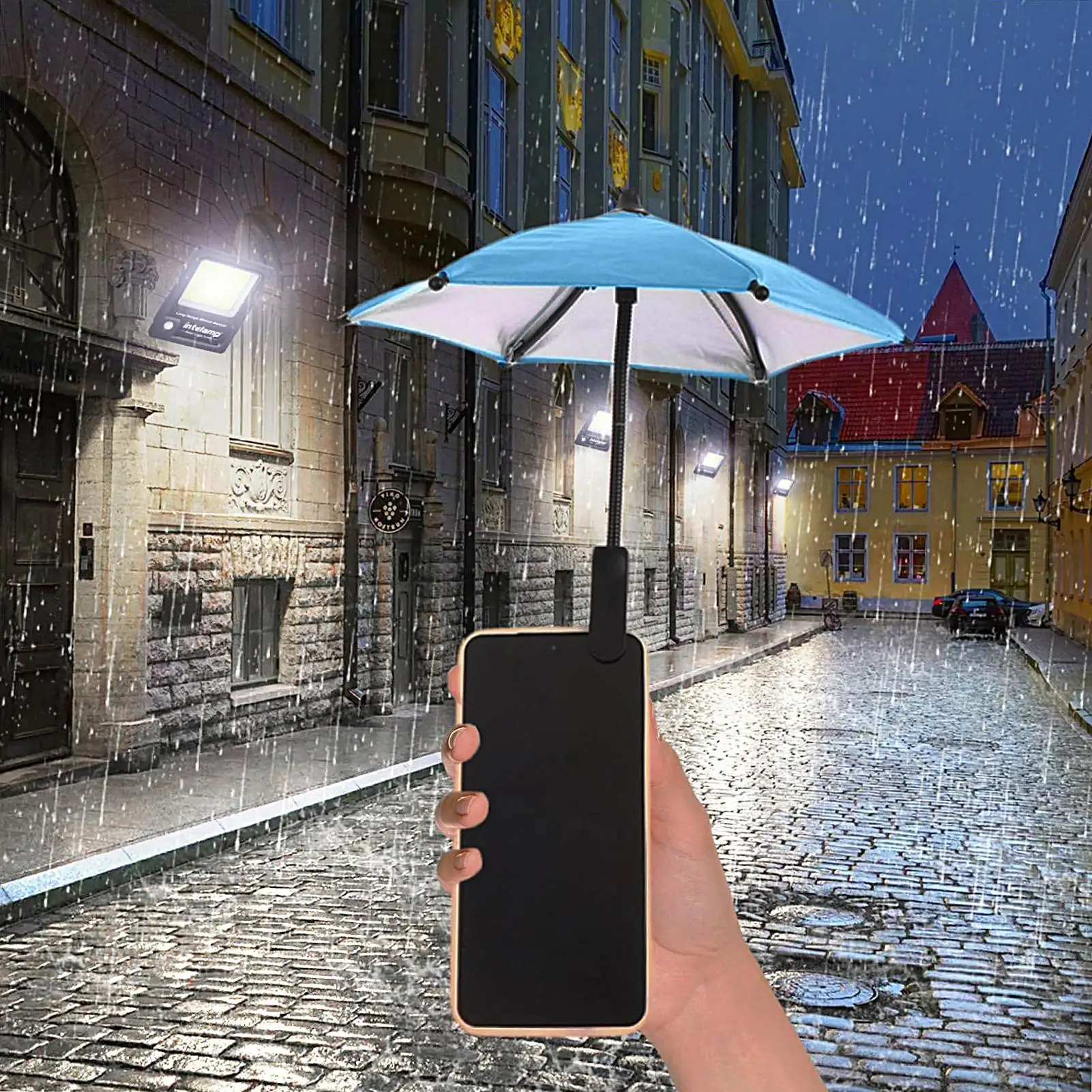 Cell Phone Umbrella Holder with Clip for Sun Shade Cell Phone Umbrella Phone Clip Outdoor Anti-Glare Sunshade Protect Your Phone