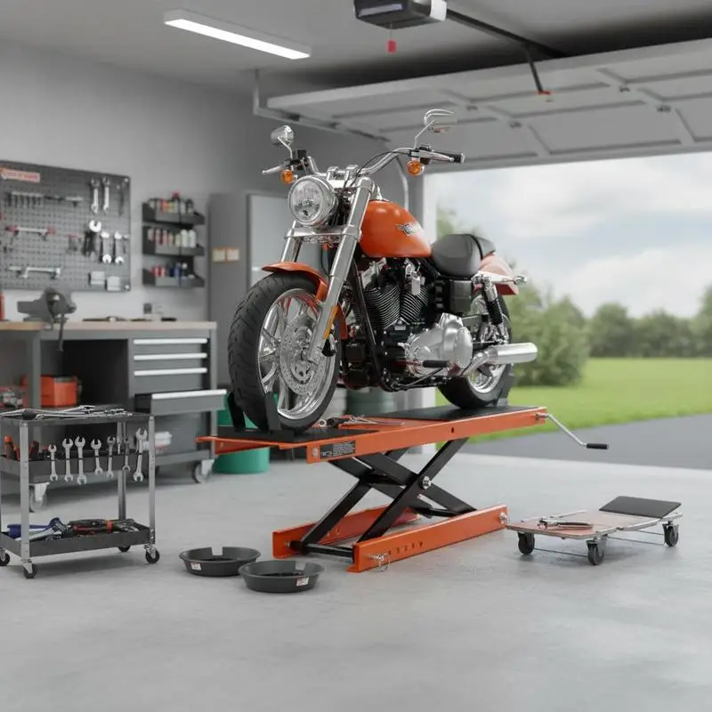 Motorradheber, Motorradständer, 500 kg Tragkraft, Motorrad-Hebevorrichtung, Auto-Montageständer, Motorrad, verstellbarer 95-350 mm Montageständer, Motorradheber, Motorradständer für Reparaturen in